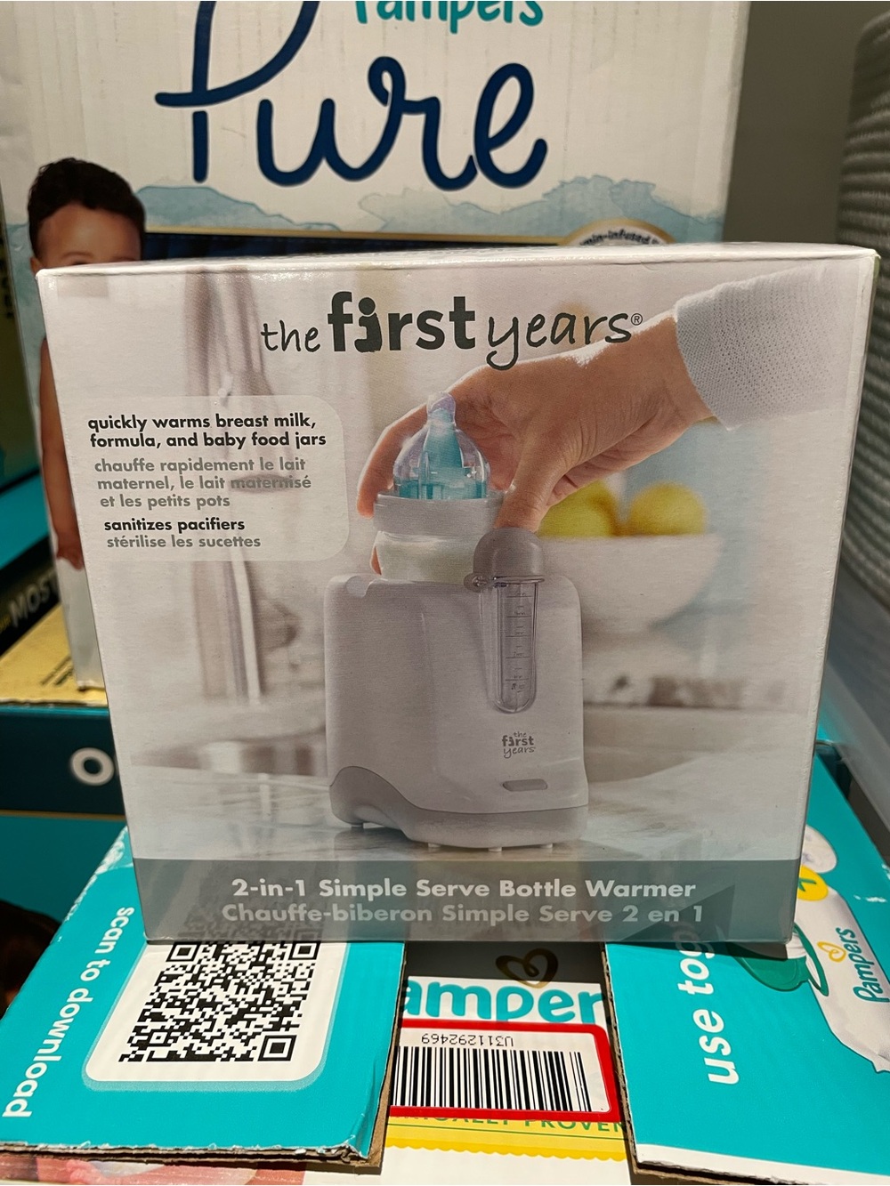 The first years White 2-in-1 Simple Serve Bottle Warmer